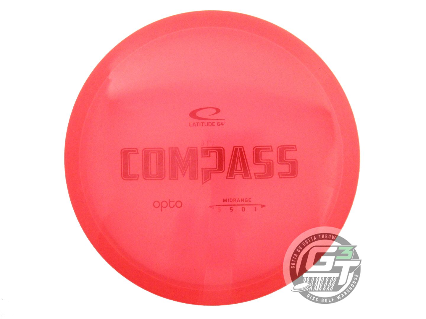 USED Latitude 64 Opto Compass 175g Red Red Foil Midrange Golf Disc
