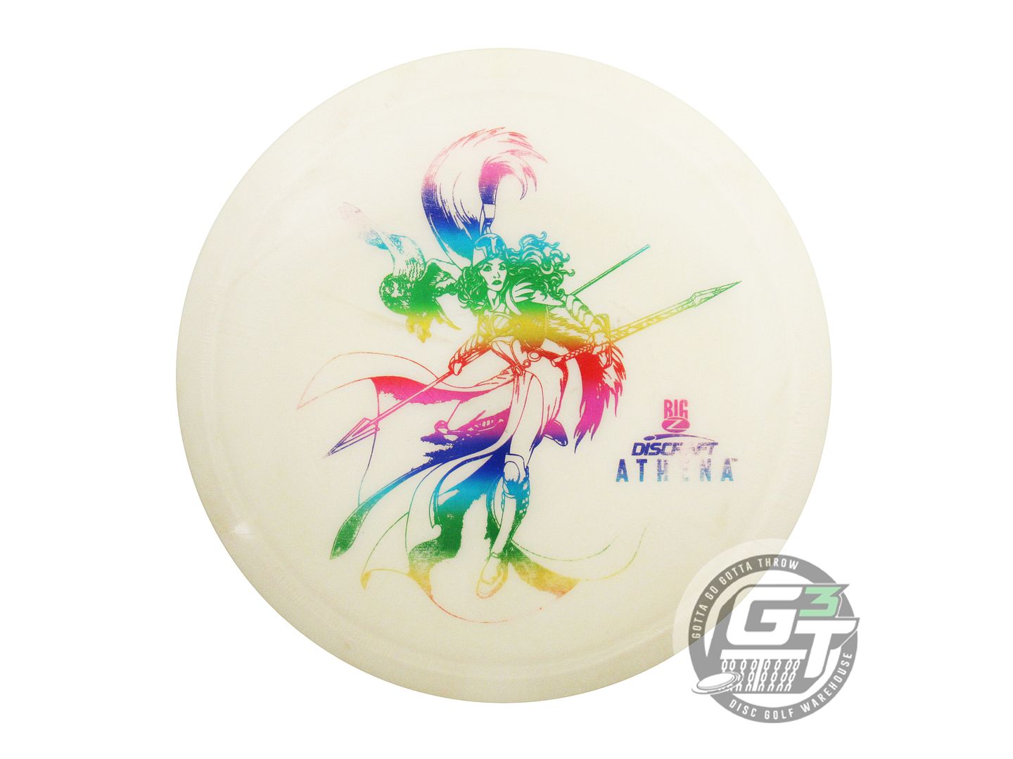USED Discraft Big Z Athena 174g White Rainbow Foil Driver Golf Disc