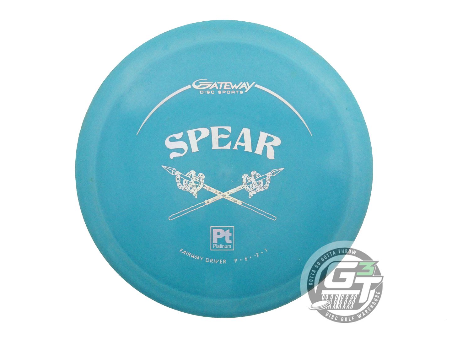 USED Gateway Platinum Spear 170g Teal Silver Holo Foil Fairway Driver Golf Disc