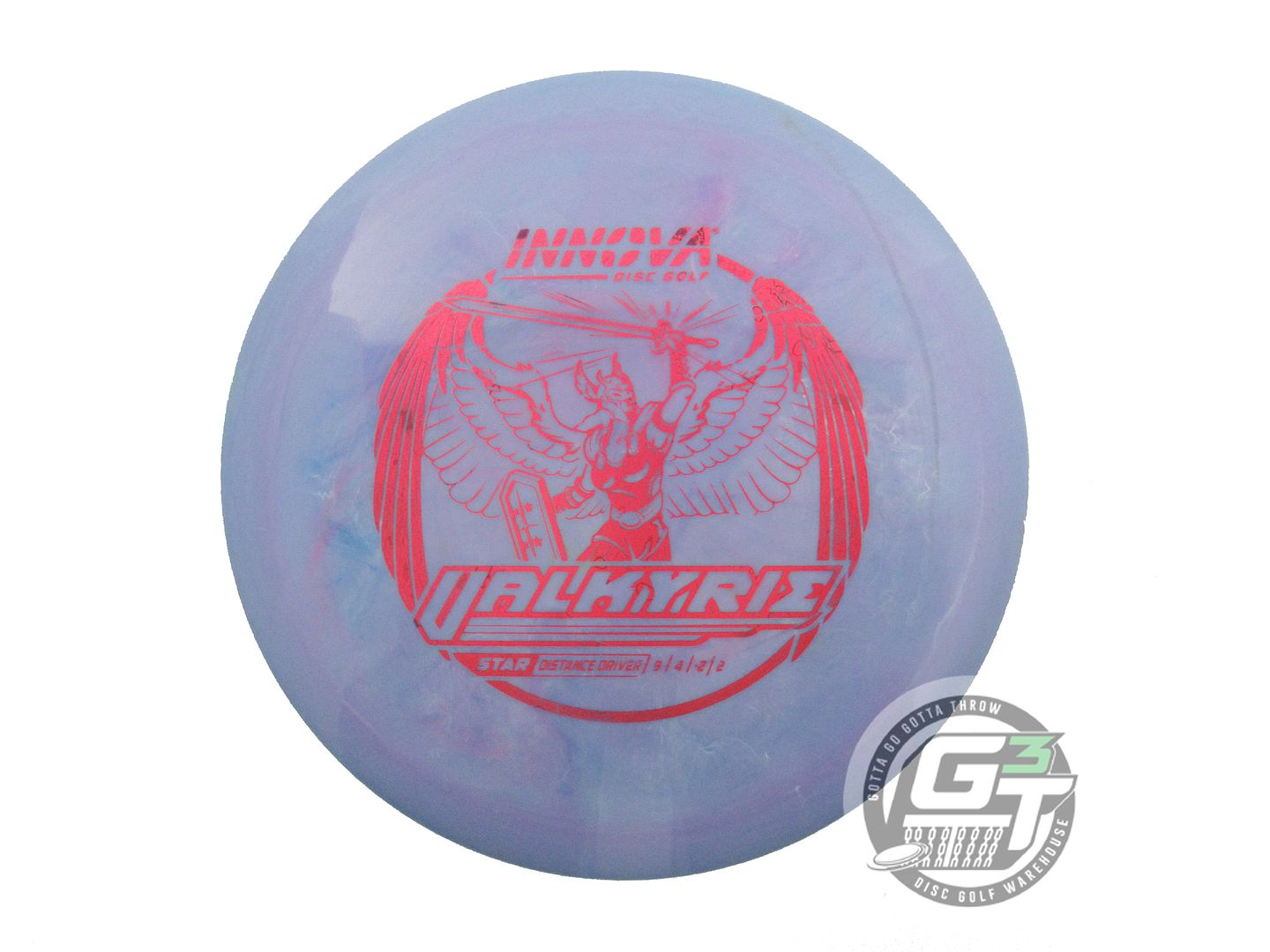 USED Innova Star Valkyrie 173g Lilac Red Foil Distance Driver Golf Disc