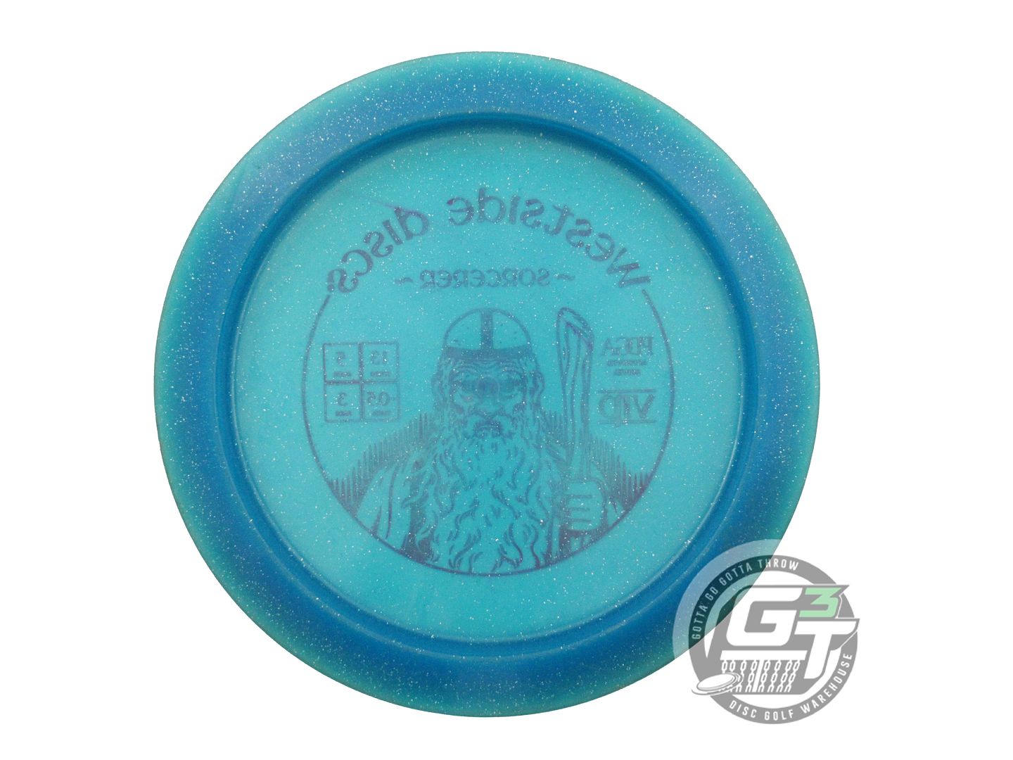 USED Westside Discs X-OUT VIP Sorcerer 169g Blue Red Foil Distance Driver Disc