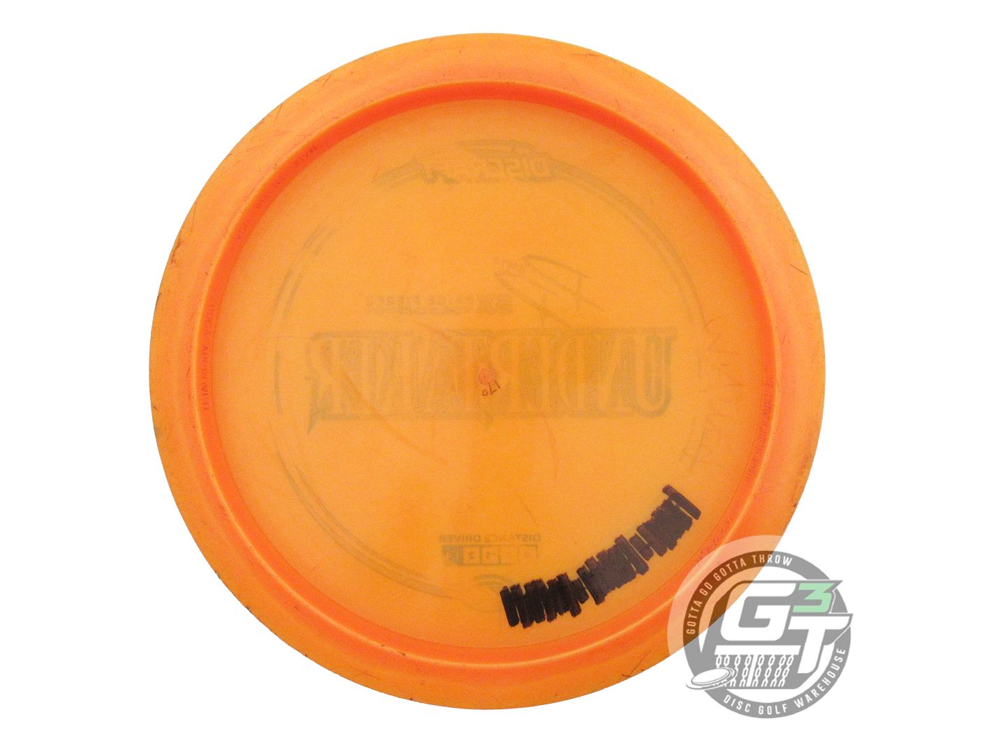 USED Discraft [PIERCE] Z Undertaker 170g Orange Zebra Foil Distance Driver Disc