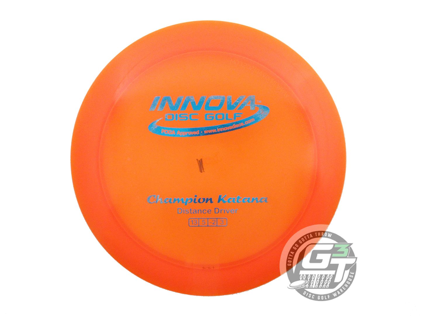 USED Innova Champion Katana 177g Orange Blue Foil Distance Driver Golf Disc