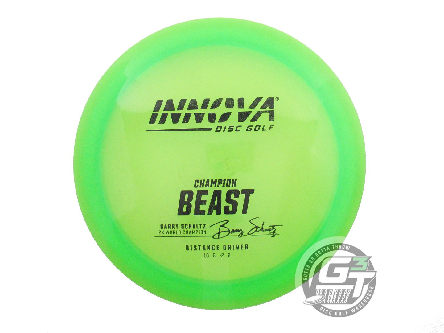 USED Innova Champion Beast 171g Lime Black Stamp A Distance Driver Golf Disc