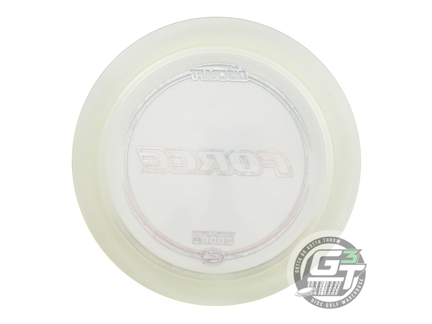 USED Discraft Z Force 175g Clear Sunset Shatter Foil Distance Driver Golf Disc