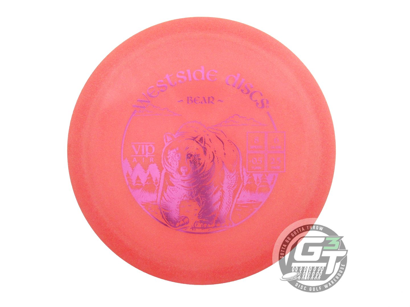 USED Westside Discs VIP AIR Bear 162g Pink Magenta Foil Fairway Driver Golf Disc