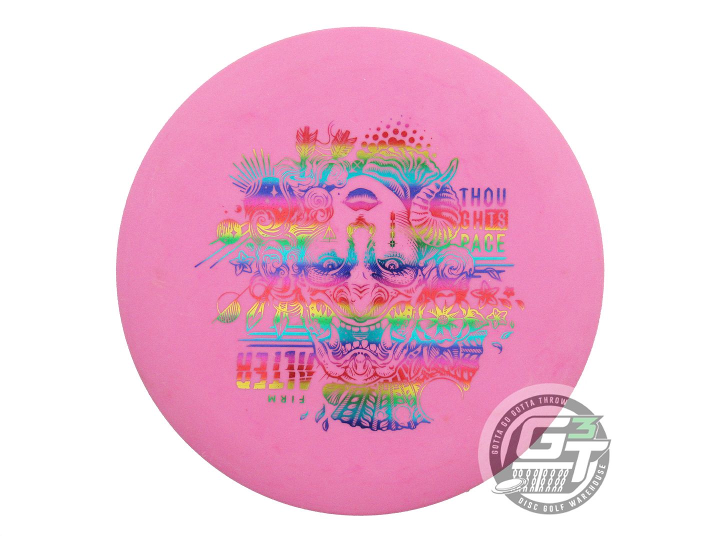 USED Thought Space Nerve Firm Alter 174g Pink Rainbow Foil Putter Golf Disc