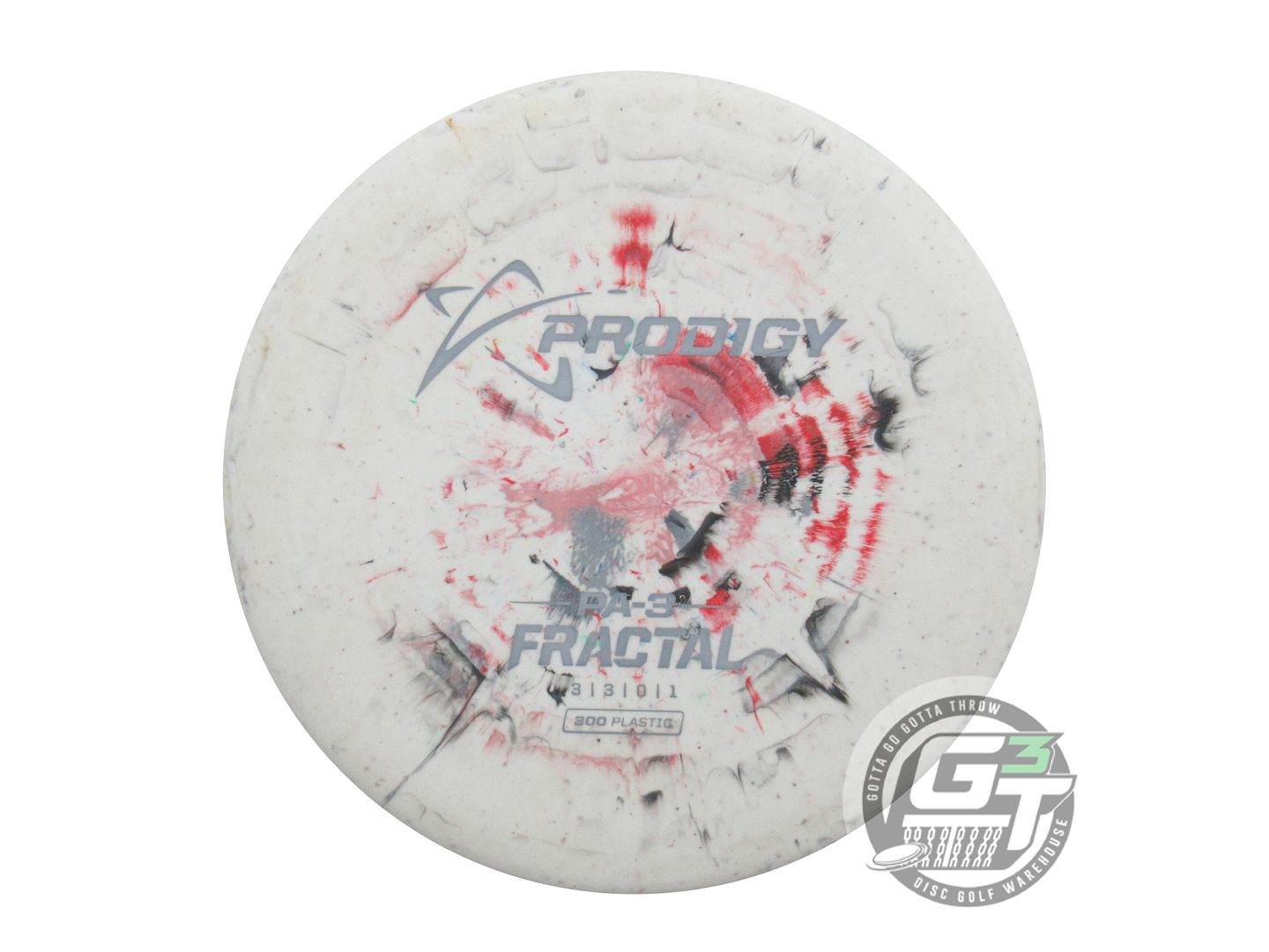 USED Prodigy Discs 300 Fractal PA3 171g White-Red-Black Putter Golf Disc