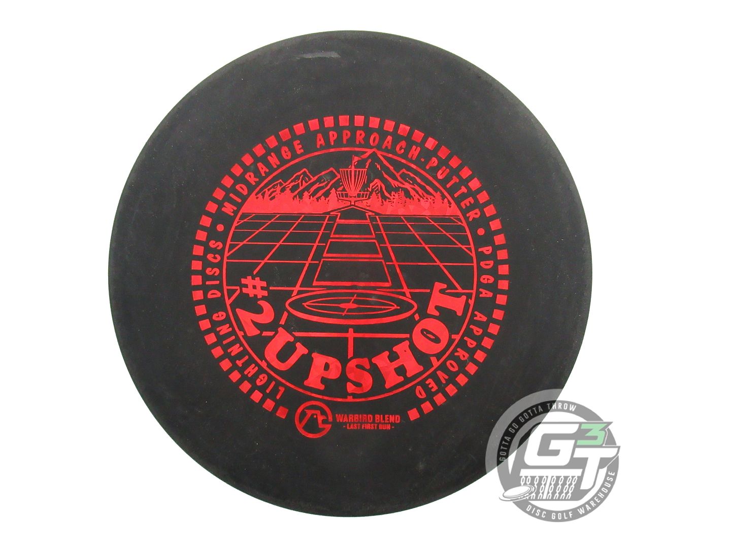USED Lightning LAST FIRST RUN Warbird #2 Upshot 173g Black Putter Golf Disc