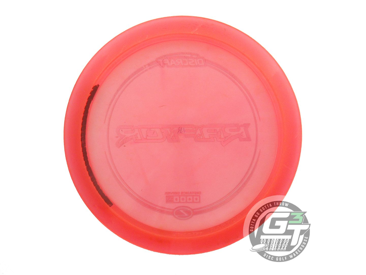 USED Discraft Z Raptor 175g Coral Blue Holo Foil Distance Driver Golf Disc