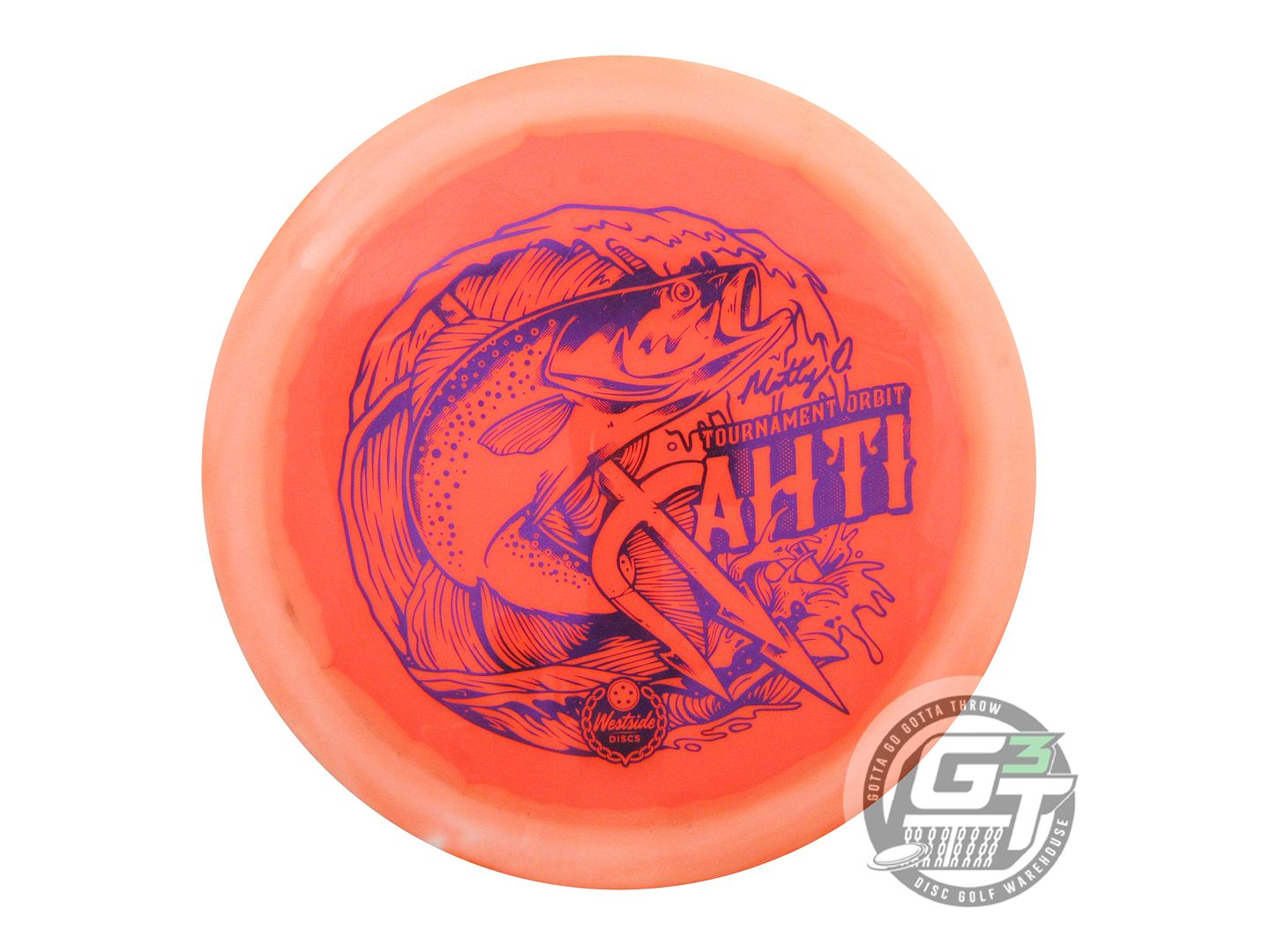 USED Westside Discs [ORUM] Tournament Orbit Ahti 175g White-Orange Driver Disc