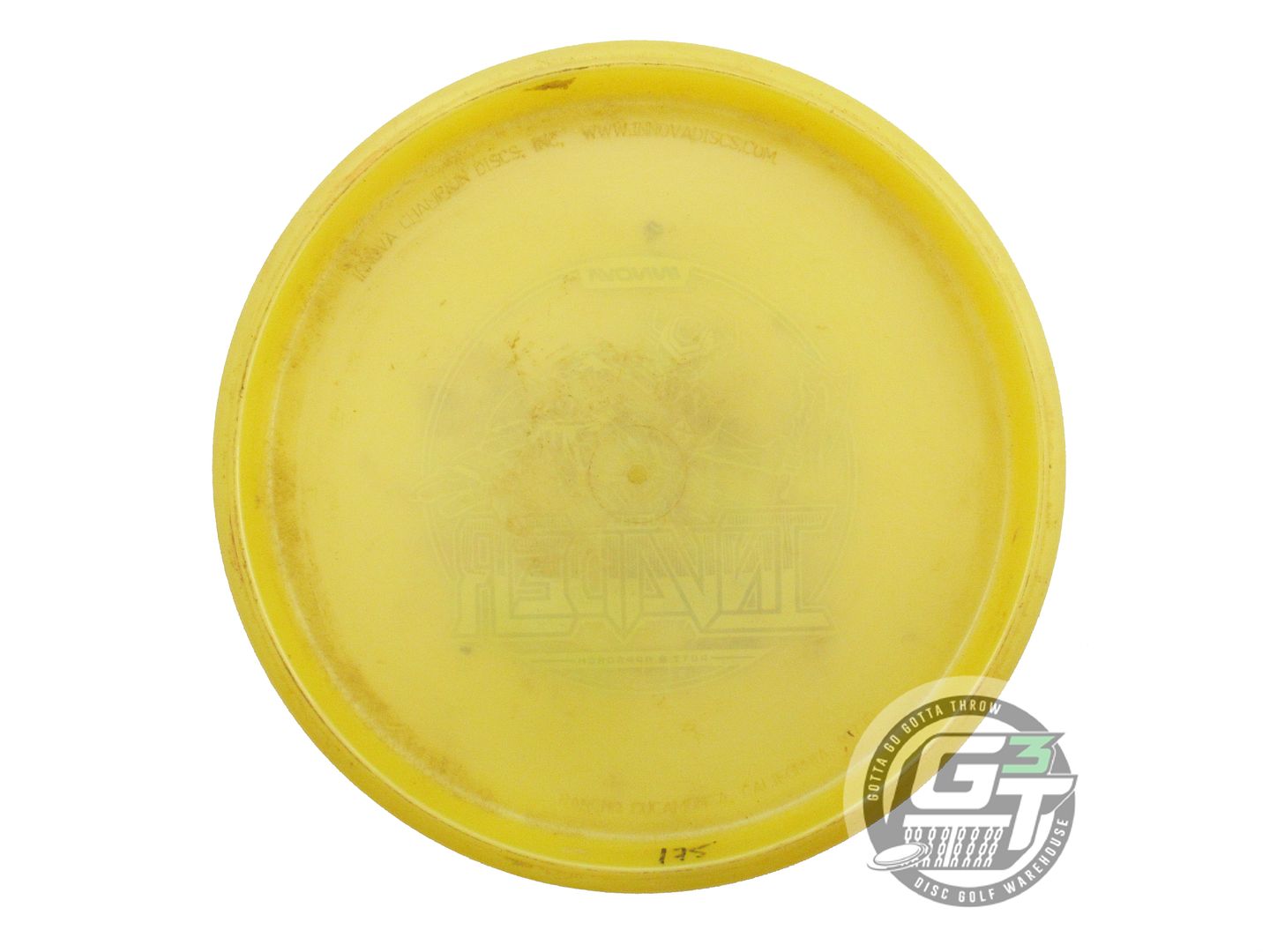 USED Innova Luster Champion Invader 175g Yellow Wonder Bread A Putter Golf Disc
