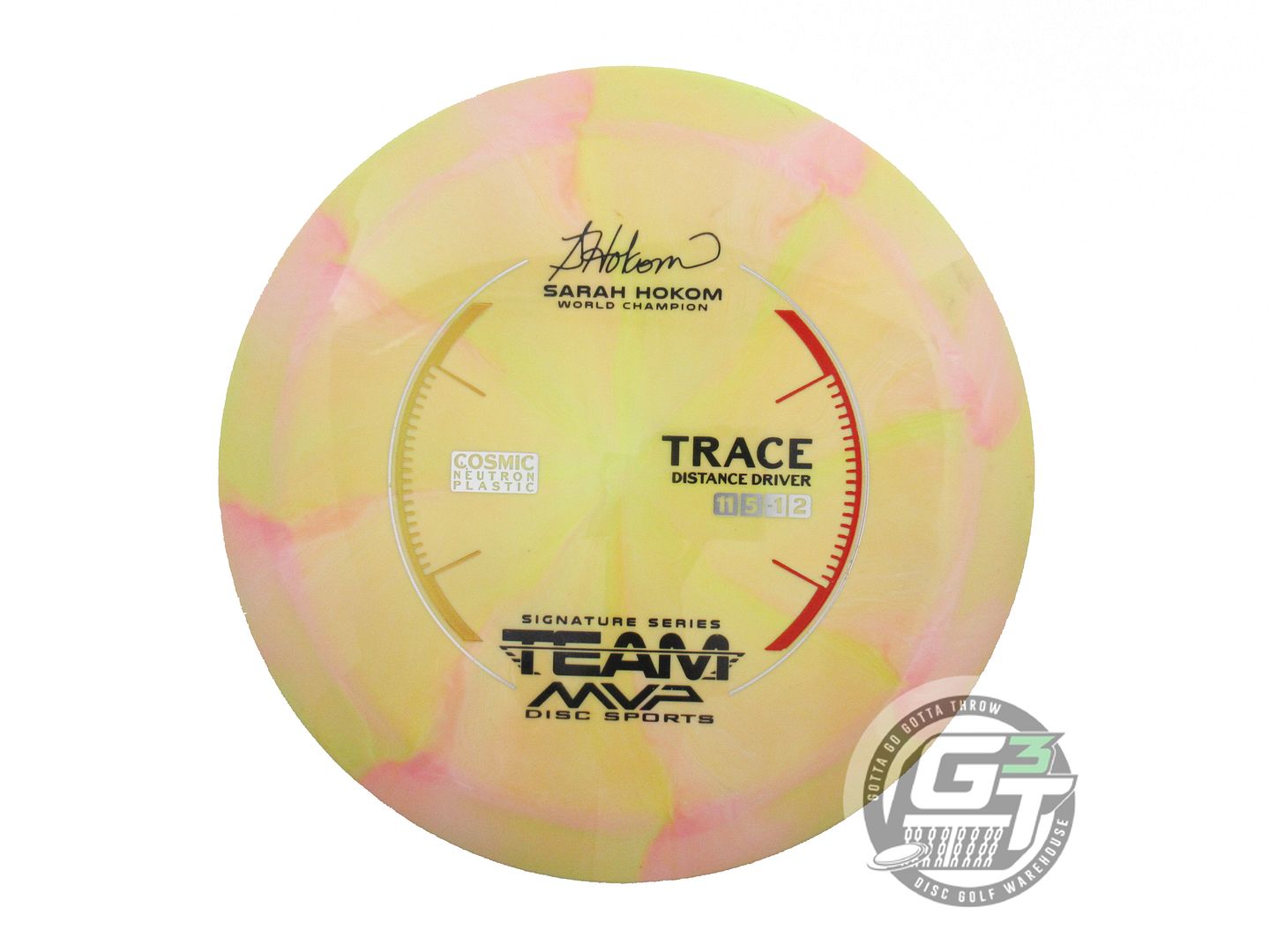 USED Streamline Discs [HOKOM] Cosmic Neutron Trace 169g Yellow-Pink Driver Disc