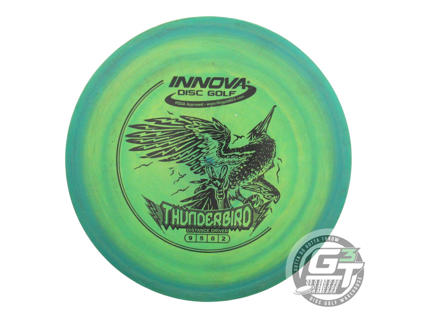 USED Innova DX Thunderbird 161g Blue-Green Black Stamp Distance Driver Golf Disc