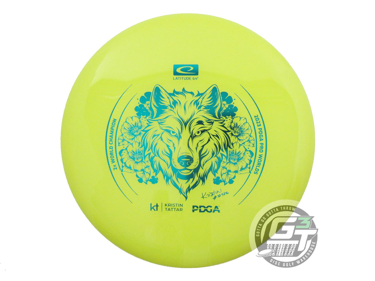 NOS Latitude 64 [TATTAR] 2X World Opto-X Pure 174g Yellow Putter Golf Disc