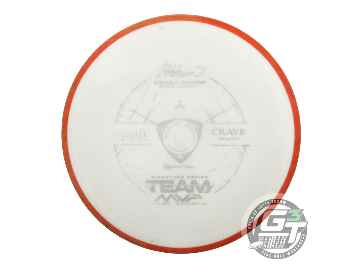 USED Axiom Discs Neutron Crave 173g White Orange Rim Fairway Driver Golf Disc