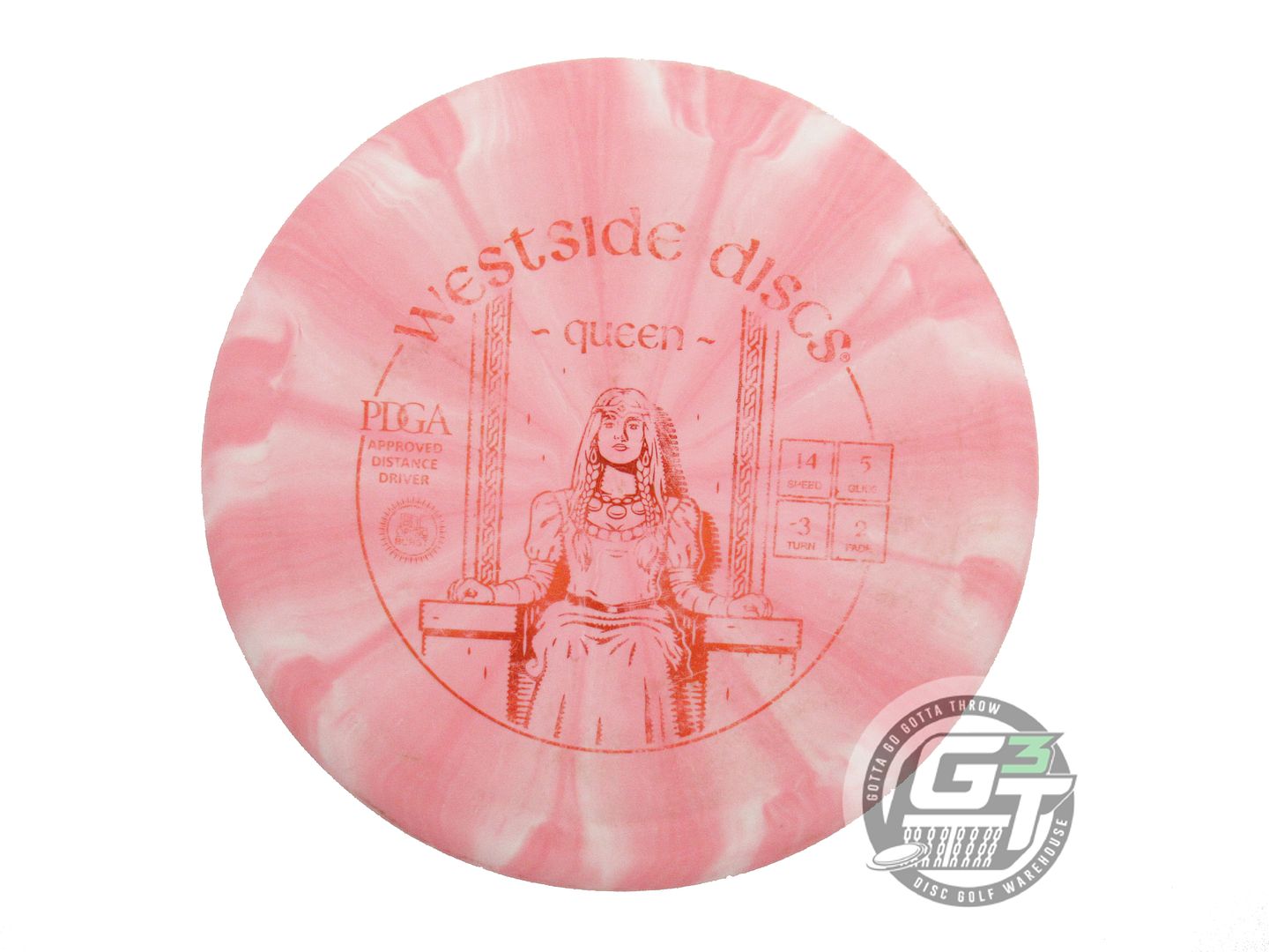 USED Westside Discs Origio Burst Queen 175g Pink Distance Driver Golf Disc