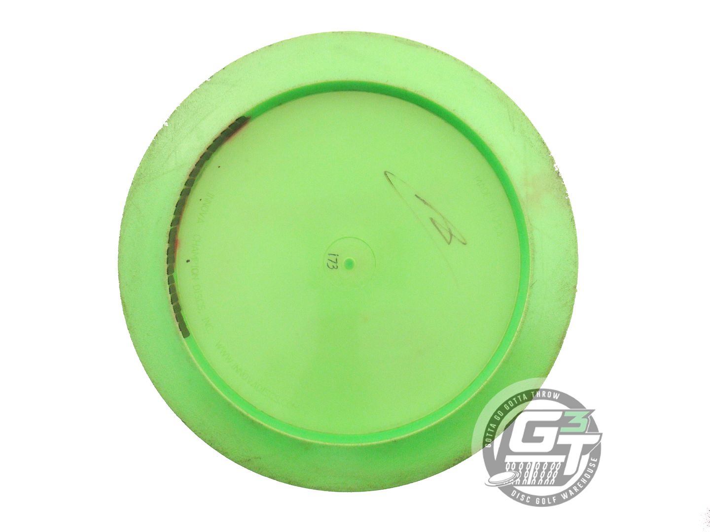 USED Innova GStar Colossus 173g Lime Black Stamp Distance Driver Golf Disc