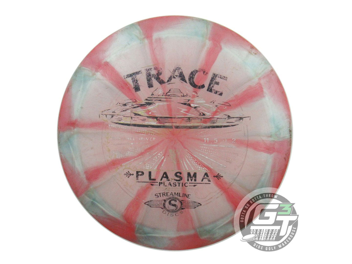 USED Streamline Discs Plasma Trace 176g Red-Gray Distance Driver Golf Disc