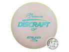 USED Discraft [PIERCE] ESP Stalker 177g Yellow-Tan Teal Holo Foil Driver Disc