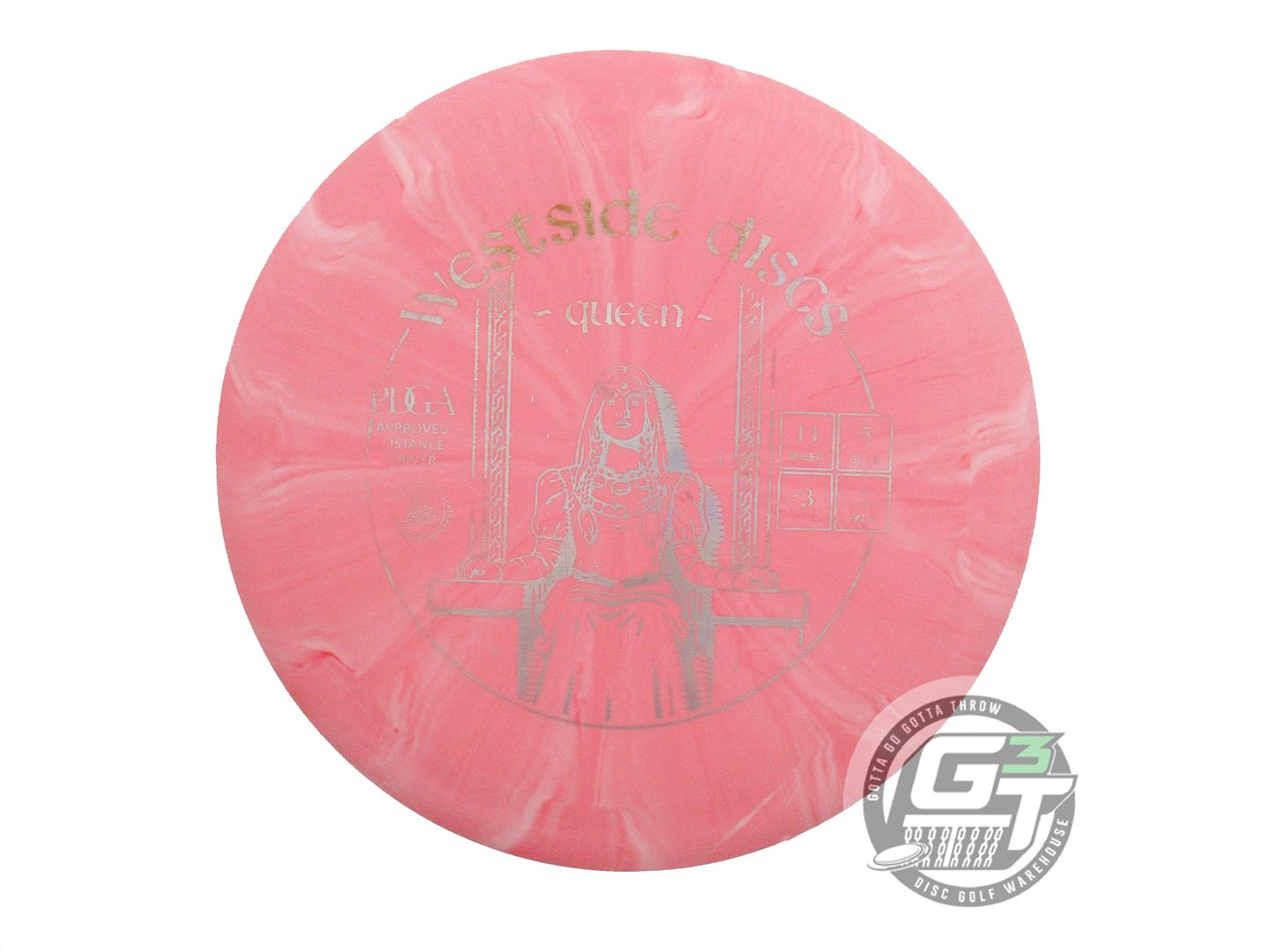 USED Westside Discs Origio Burst Queen 172g Pink Silver Holo Foil Driver Disc