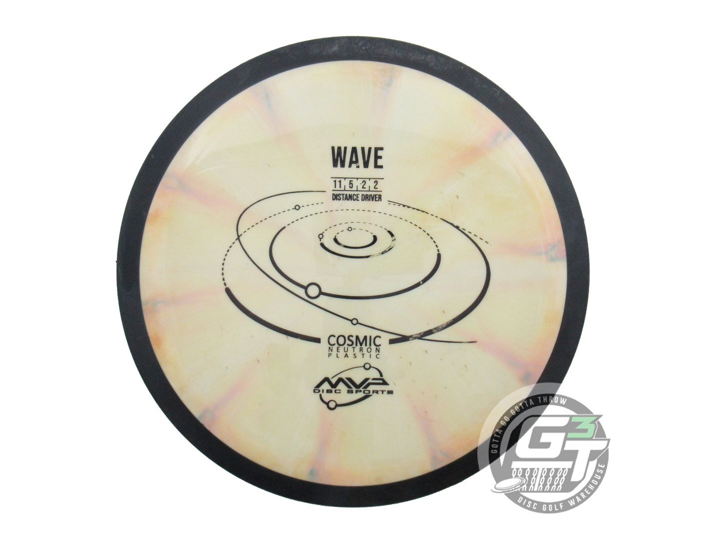 USED MVP Disc Sports Cosmic Neutron Wave 174g Yellow-Peach Distance Driver Disc