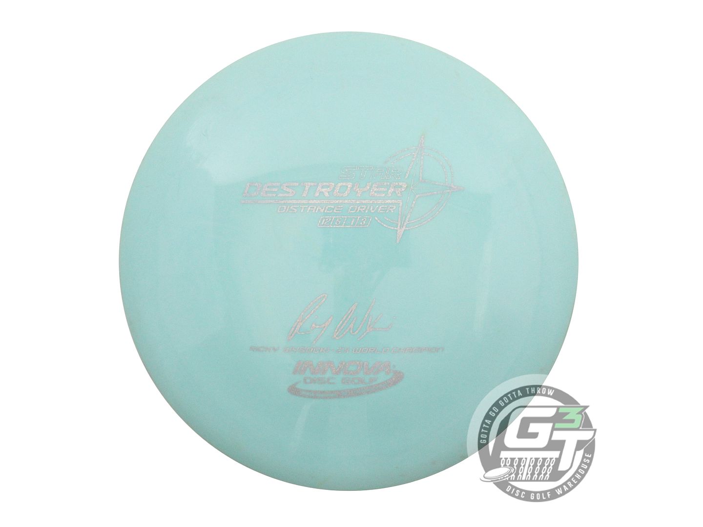 USED Innova [WYSOCKI] Star Destroyer 172g Sky Blue Silver Glitter Driver Disc