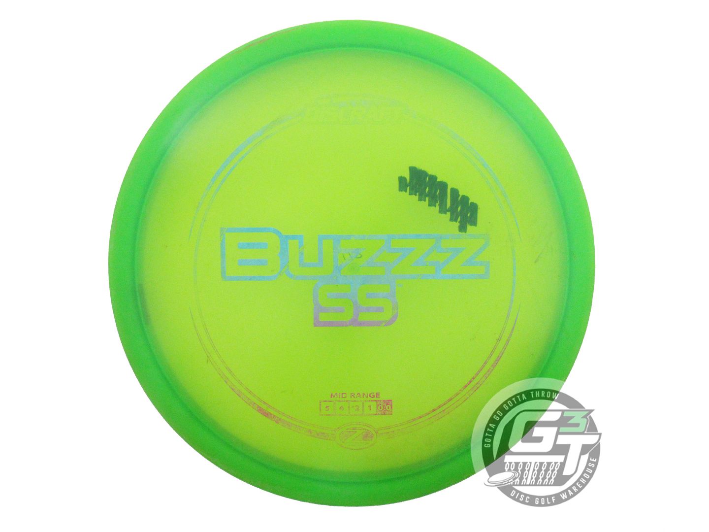 USED Discraft Z Buzzz SS 178g Green Sunset Shatter Foil Midrange Golf Disc