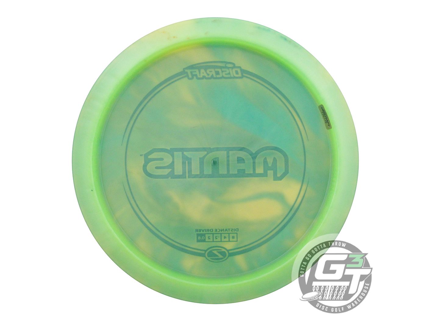 USED Discraft Z Mantis 176g Lime HOME DYED Fairway Driver Golf Disc