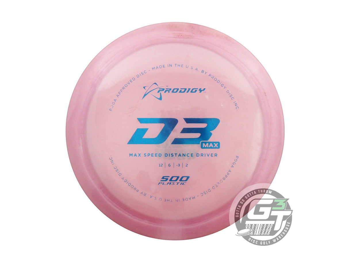 USED Prodigy Discs 500 D3 Max 175g Pink Blue Foil Distance Driver Golf ...