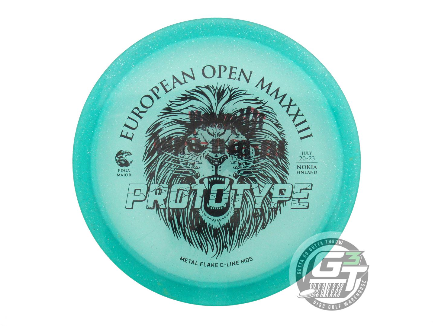 USED DiscMania PROTO Metal Flake C-Line MD5 175g Seafoam Midrange Golf Disc