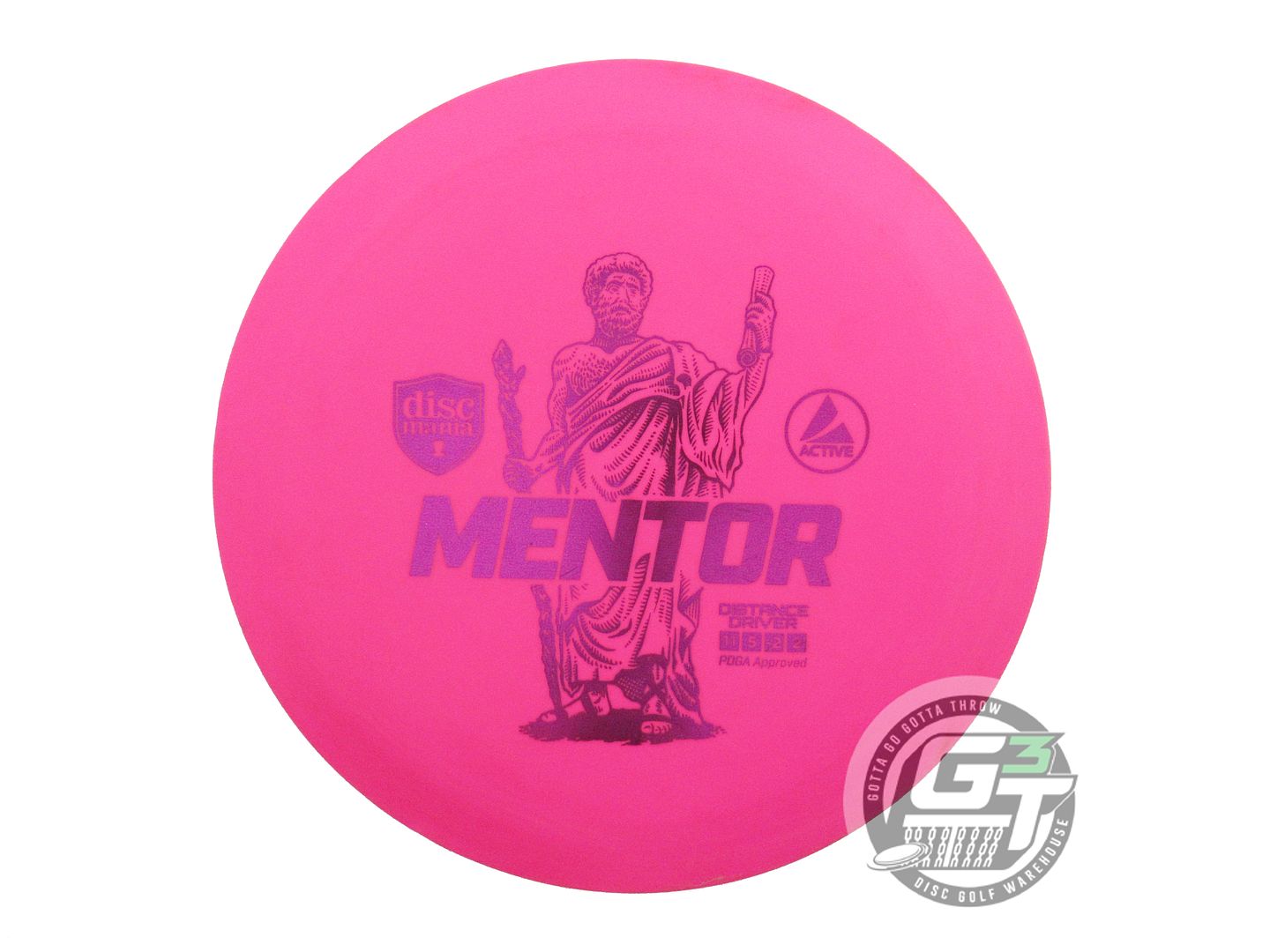 USED DiscMania Active Base Mentor 170g Pink Purple Foil Distance Driver Disc