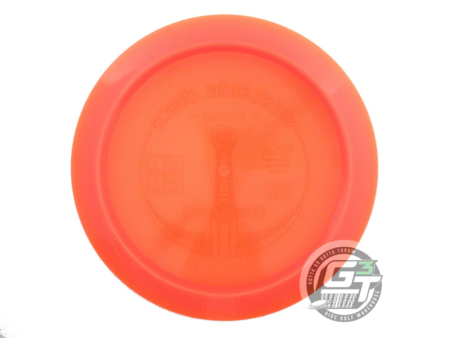 NOS Westside Discs VIP Sword 176g Orange Teal Foil Distance Driver Golf Disc