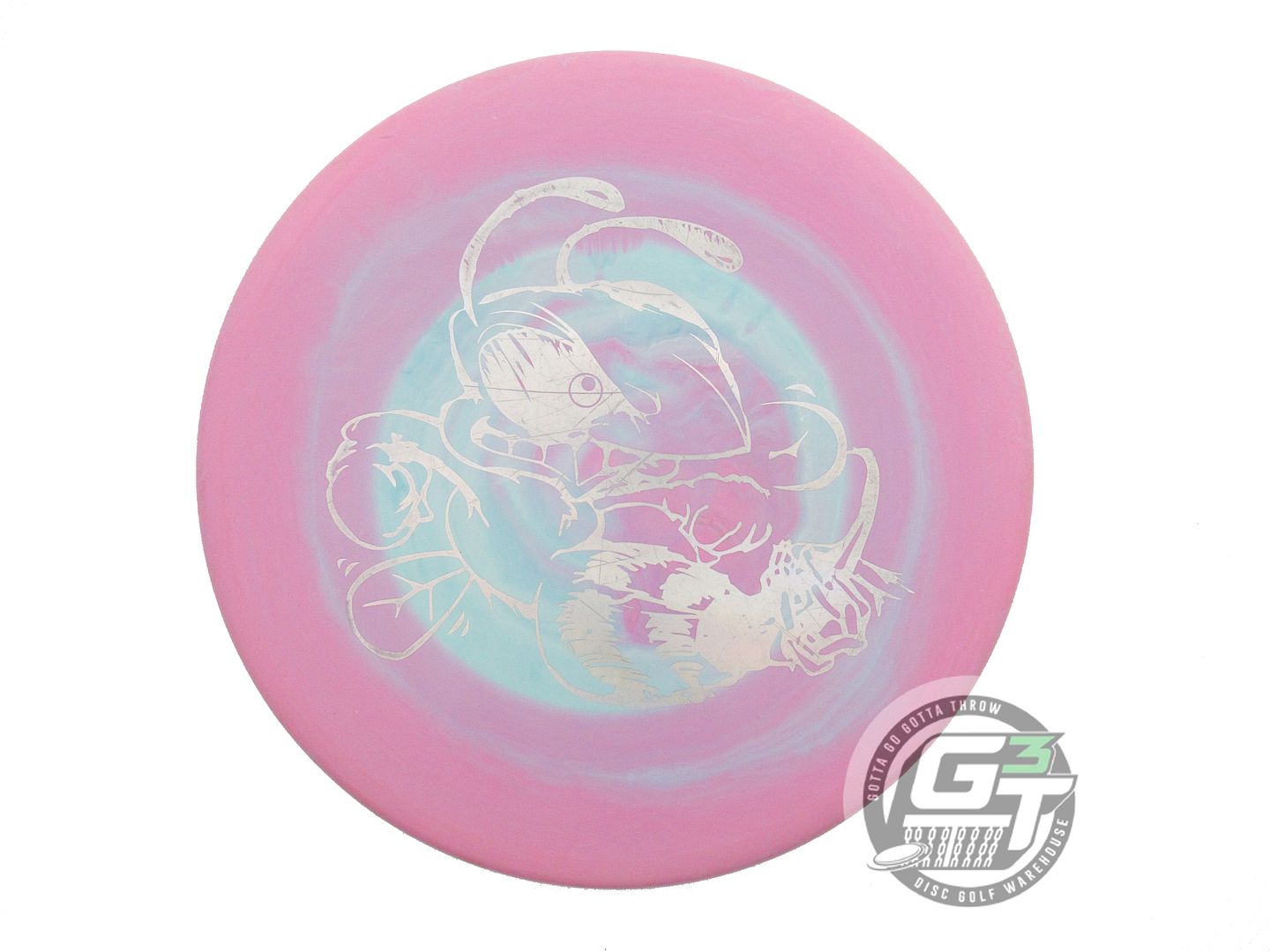 USED Discraft BIG BEE ESP Zone 174g Pink-Seafoam Holo Foil Putter Golf Disc