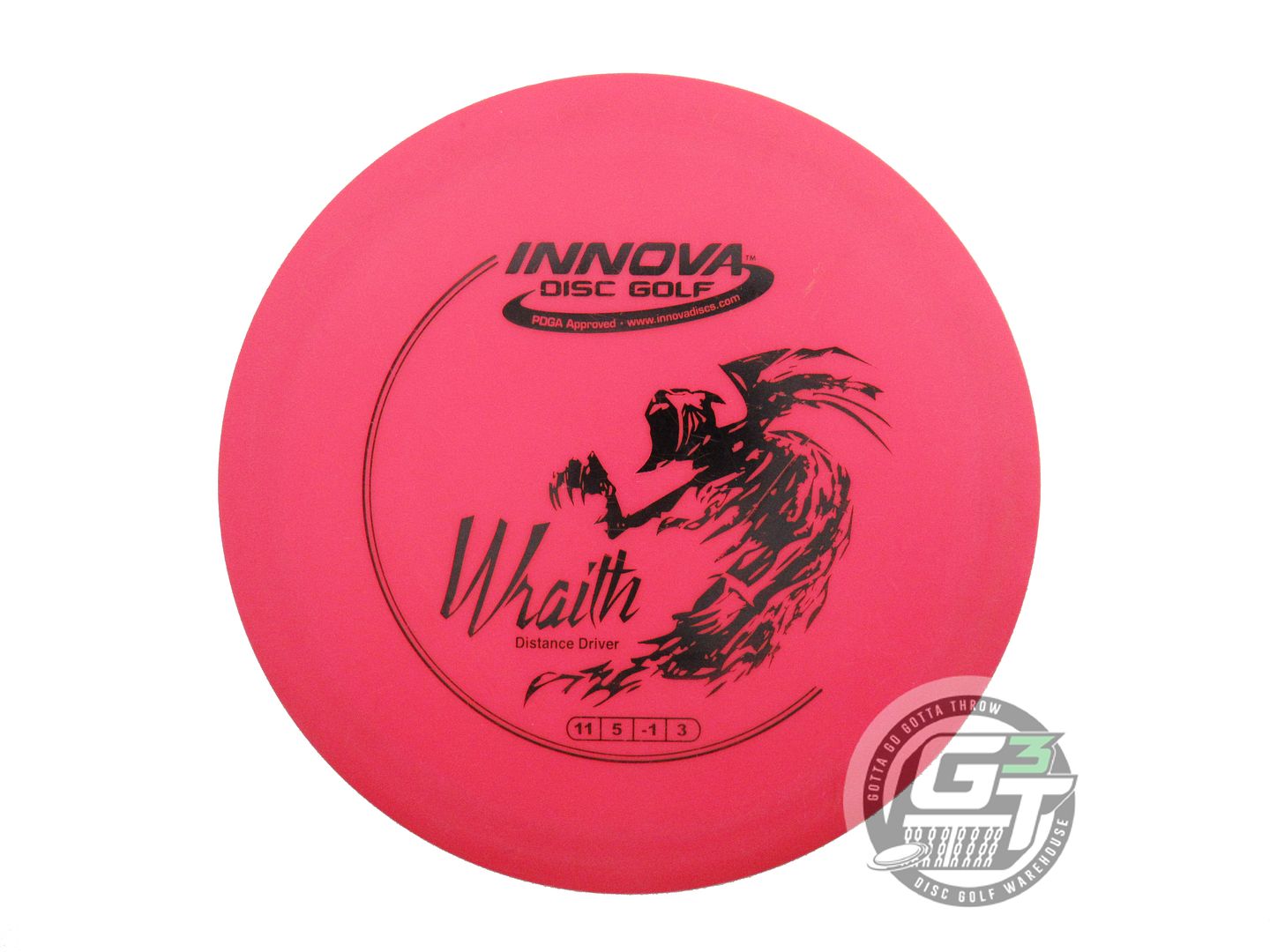 USED Innova DX Wraith 170g Pink Black Stamp Distance Driver Golf Disc