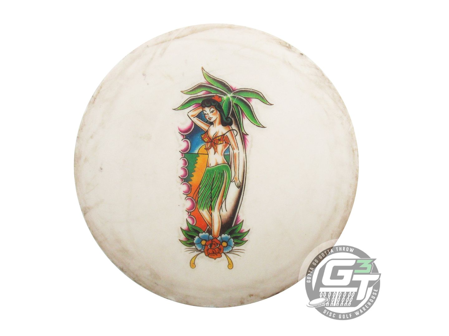 USED Innova [FLY GIRL] DX Valkyrie 172g White ALOHA Distance Driver Golf Disc