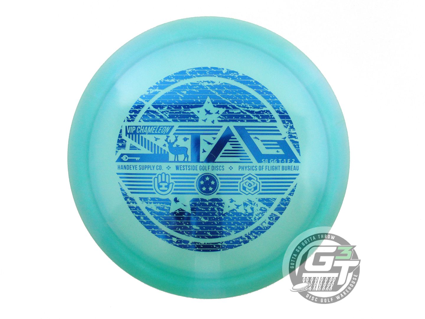 NOS Westside Discs [HANDEYE] Chameleon VIP Stag 174g Seafoam Driver Golf Disc