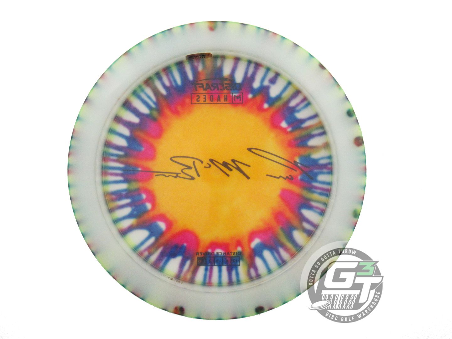 USED Discraft [McBETH] Signature FlyDye Z Hades 174g Lime Burst Driver Golf Disc