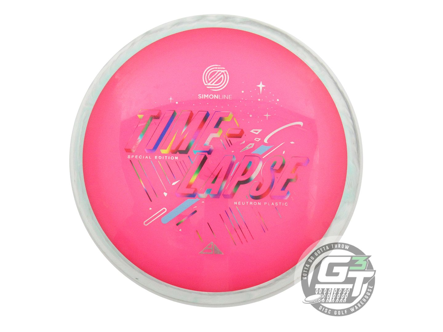 USED Axiom Discs [SE] Neutron Time Lapse 173g Pink Gray Rim Driver Golf Disc