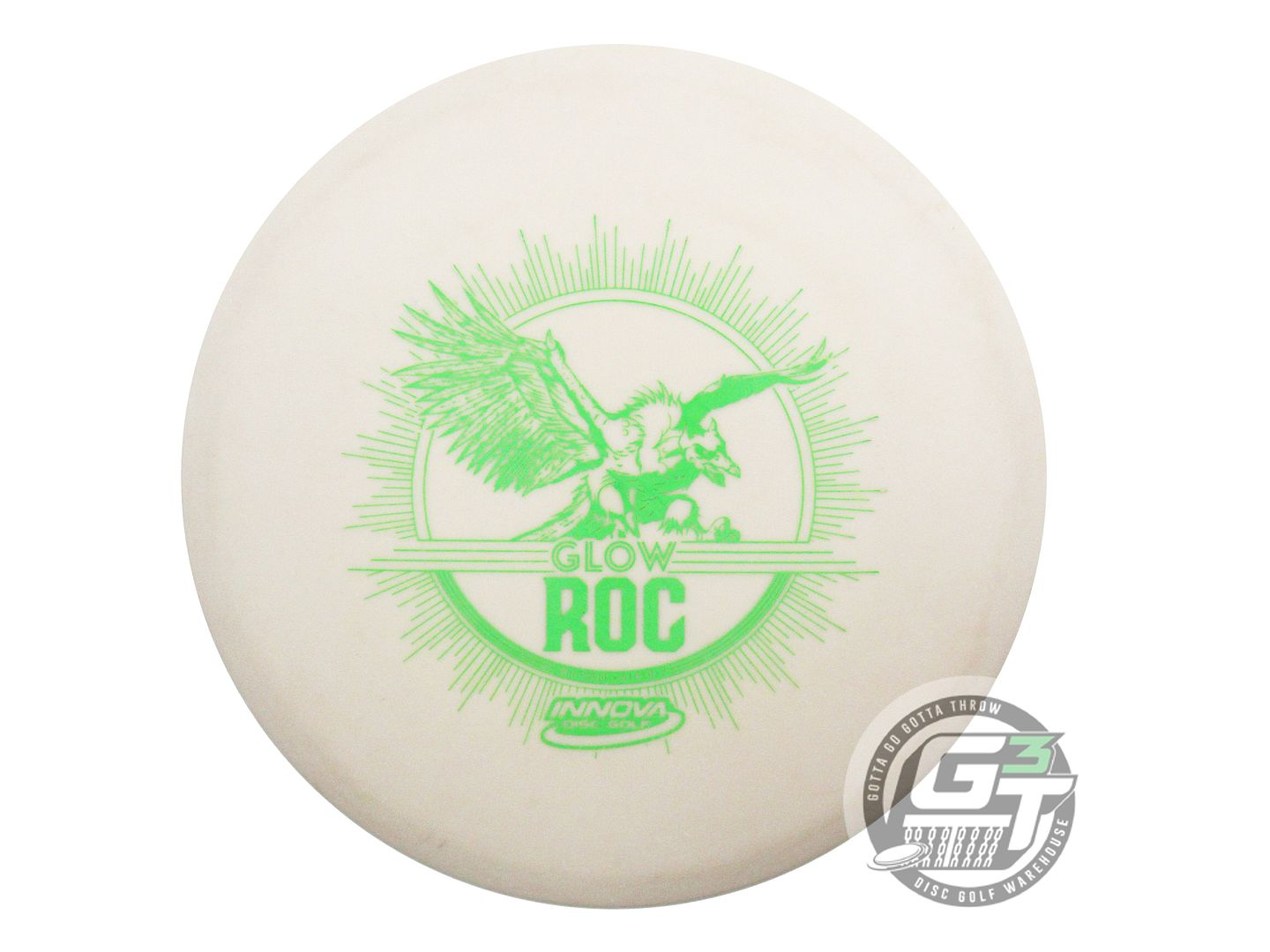 USED Innova DX Glow Roc 180g Lime Stamp Midrange Golf Disc