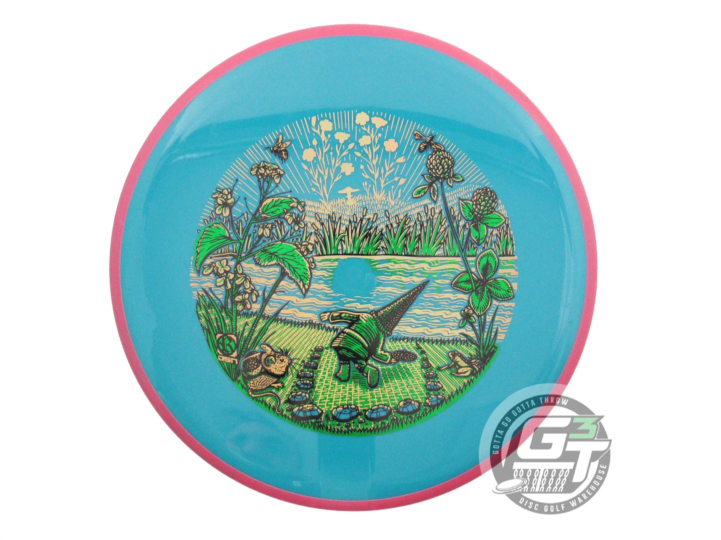 USED Axiom Discs [SE] Neutron Hex 176g Teal Pink Rim Midrange Golf Disc