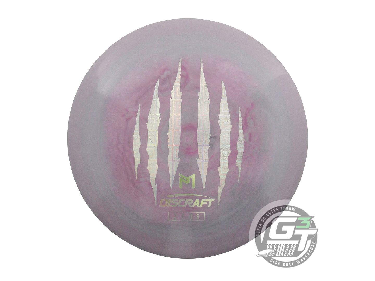 USED Discraft [McBETH] 6X CLAW ESP Zeus 174g Purple-Gray Driver Golf Disc