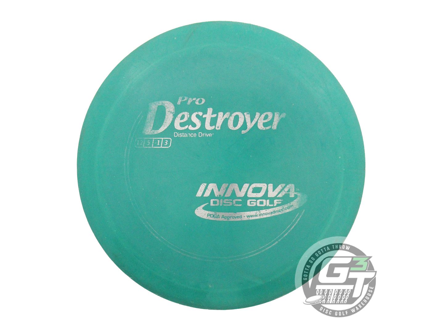 USED Innova Pro Destroyer 175g Green Silver Foil Distance Driver Golf Disc