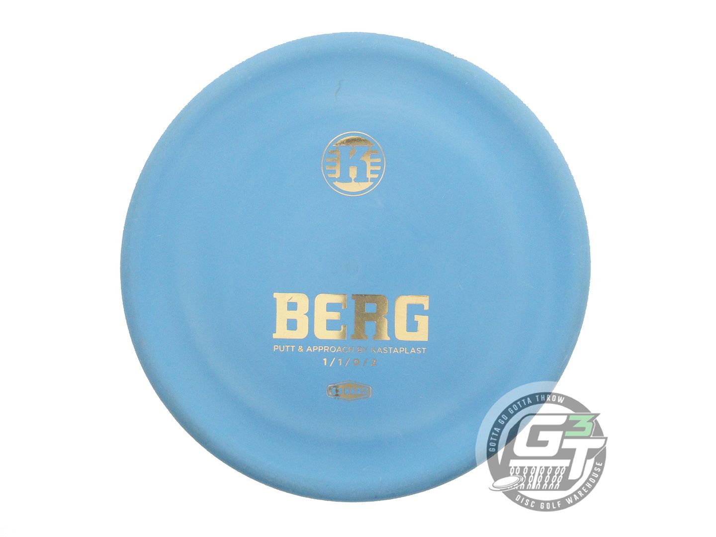 USED Kastaplast K3 Hard Berg 172g Teal Gold Foil Putter Golf Disc