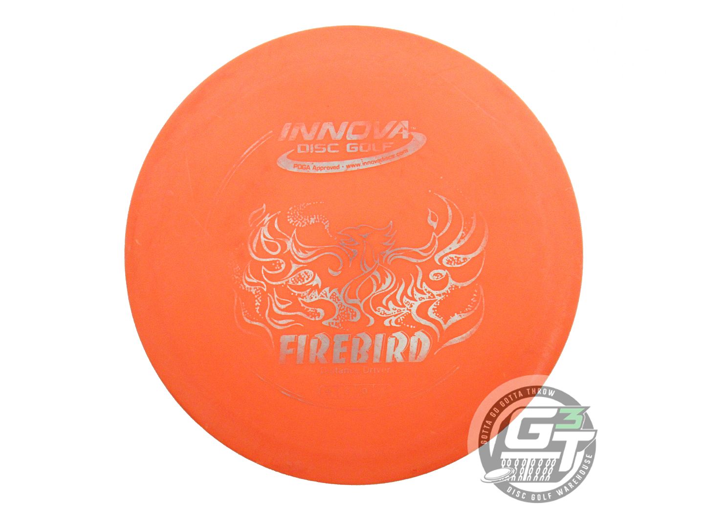 USED Innova DX Firebird 175g Orange Silver Foil Distance Driver Golf Disc