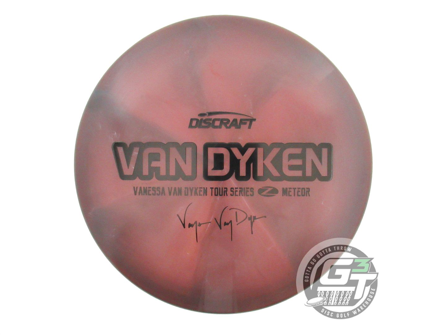 NOS Discraft [VAN DYKEN] Z Swirl Meteor 183g Dark Pink Black Stamp Midrange Disc