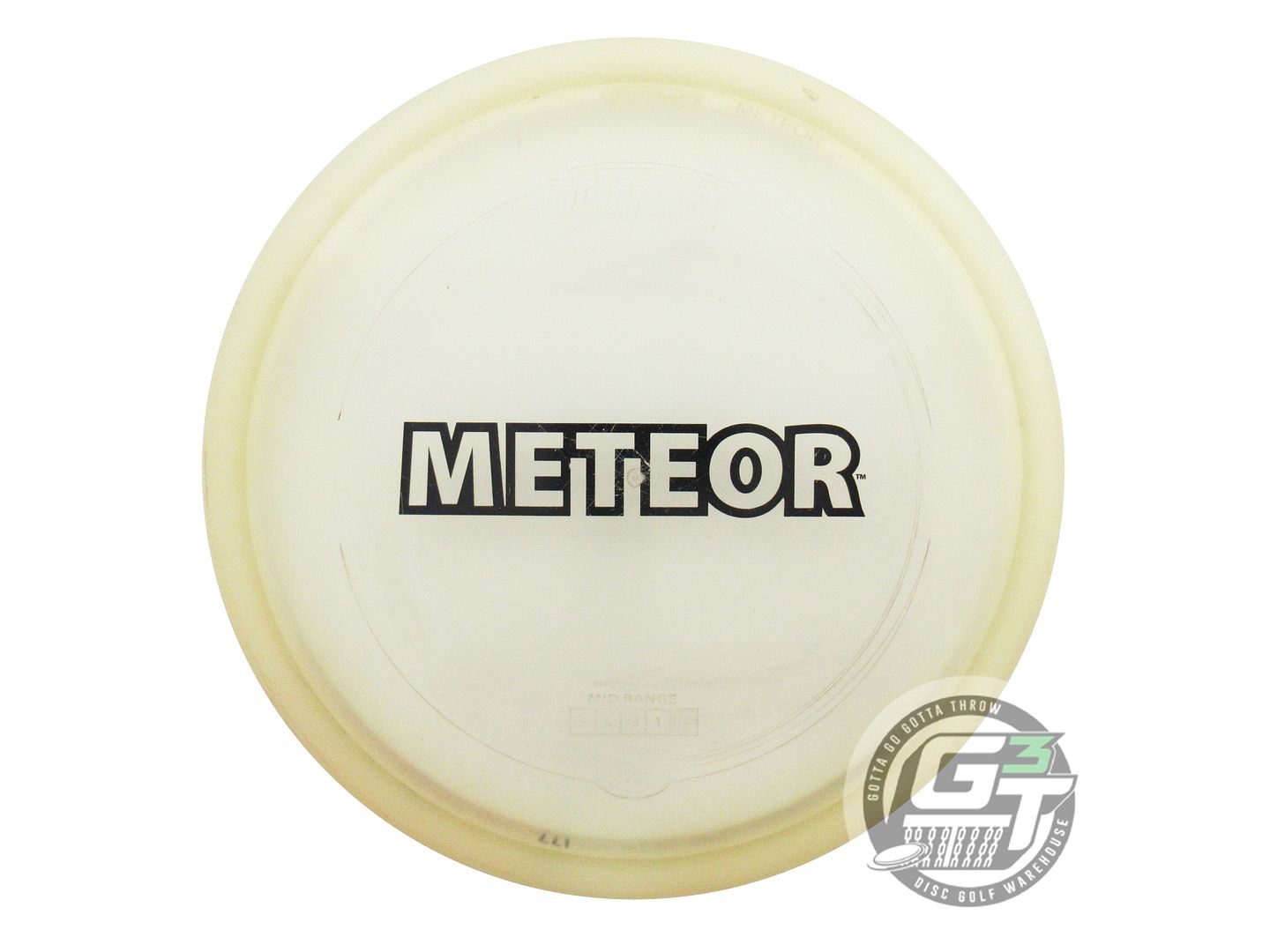 USED Discraft Z Meteor 177g Clear Black Stamp Midrange Golf Disc