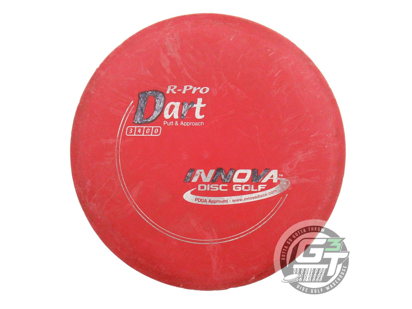USED Innova R-Pro Dart 171g Red Silver Foil Putter Golf Disc