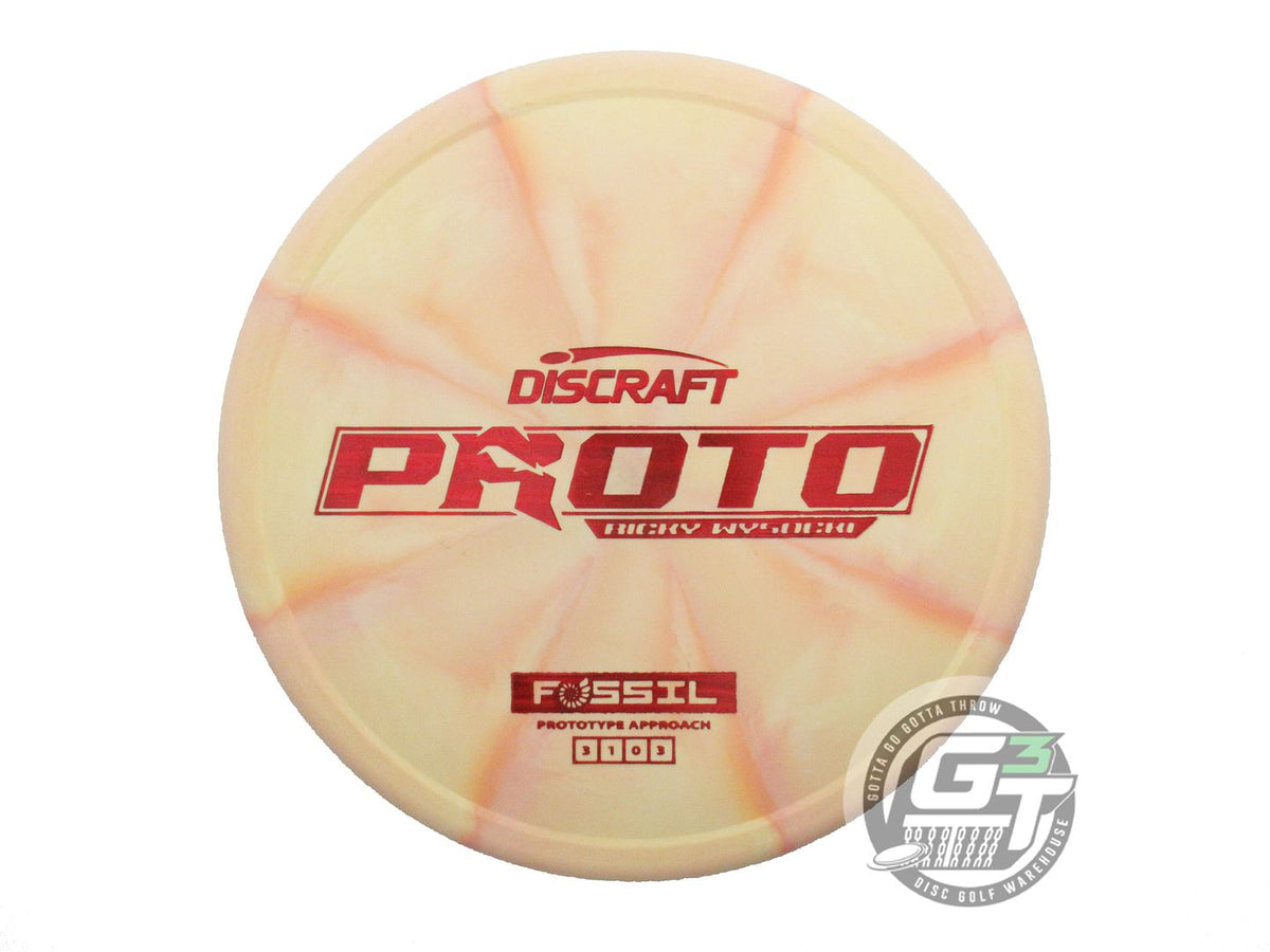 USED Discraft [WYSOCKI] PROTO ESP Fossil 175g Peach Red Foil Putter Golf Disc