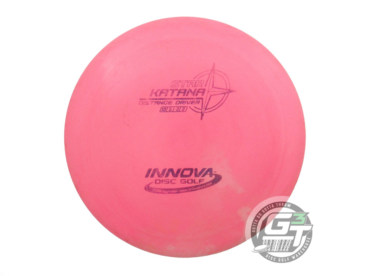 USED Innova Star Katana 168g Pink Purple Foil Distance Driver Golf Disc